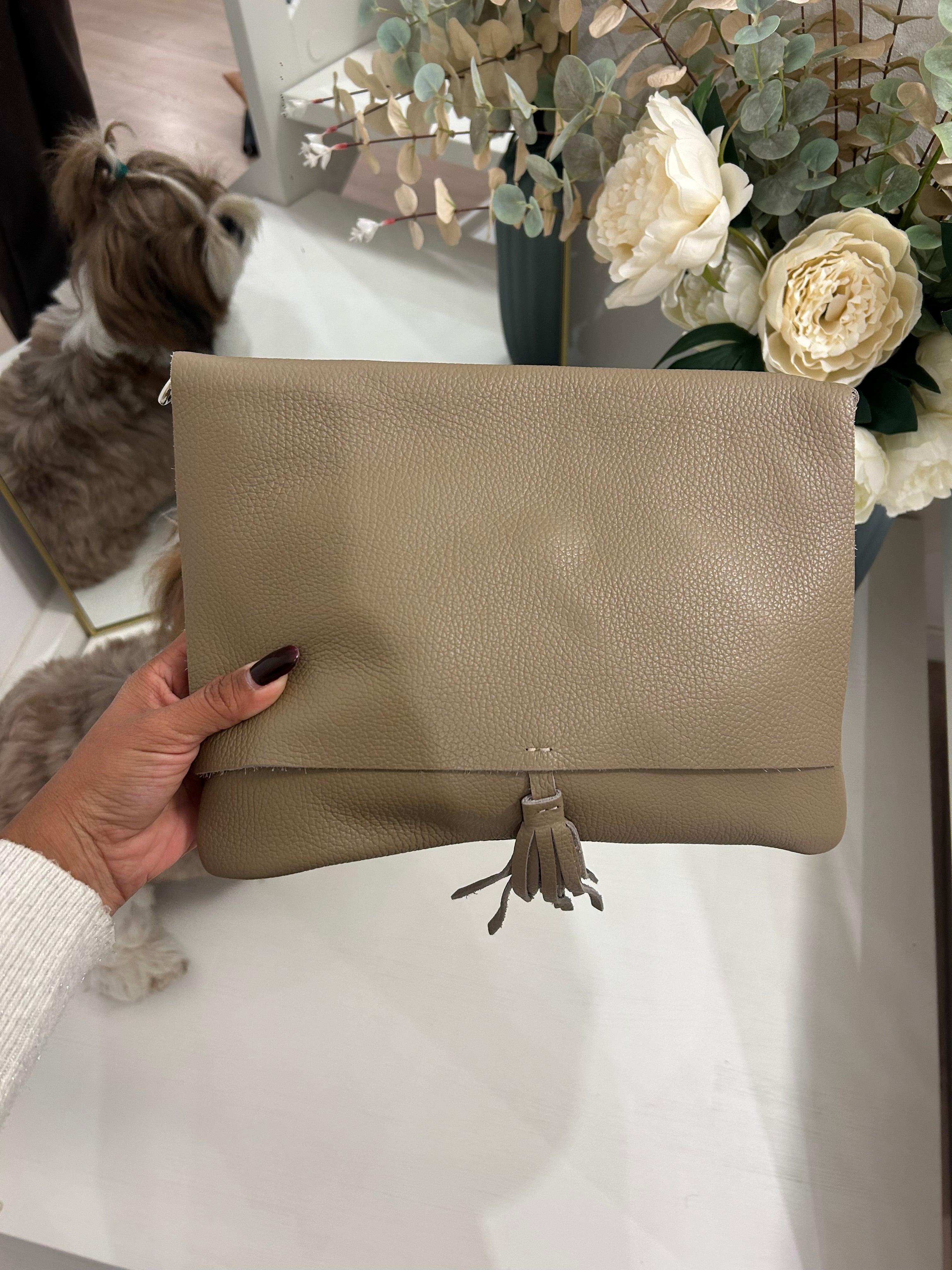 Bustina Flora con tracolla regolabile