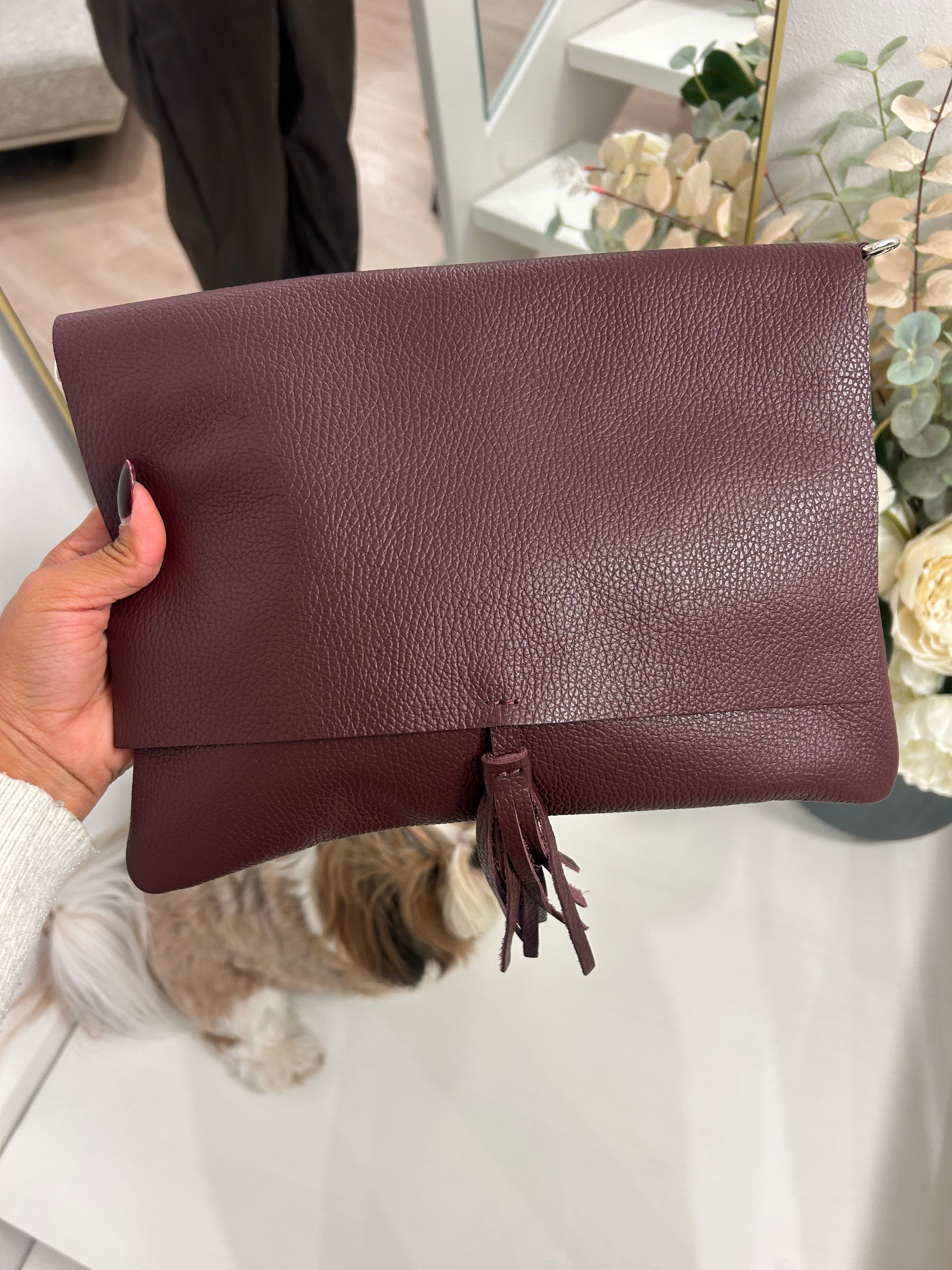 Bustina Flora con tracolla regolabile