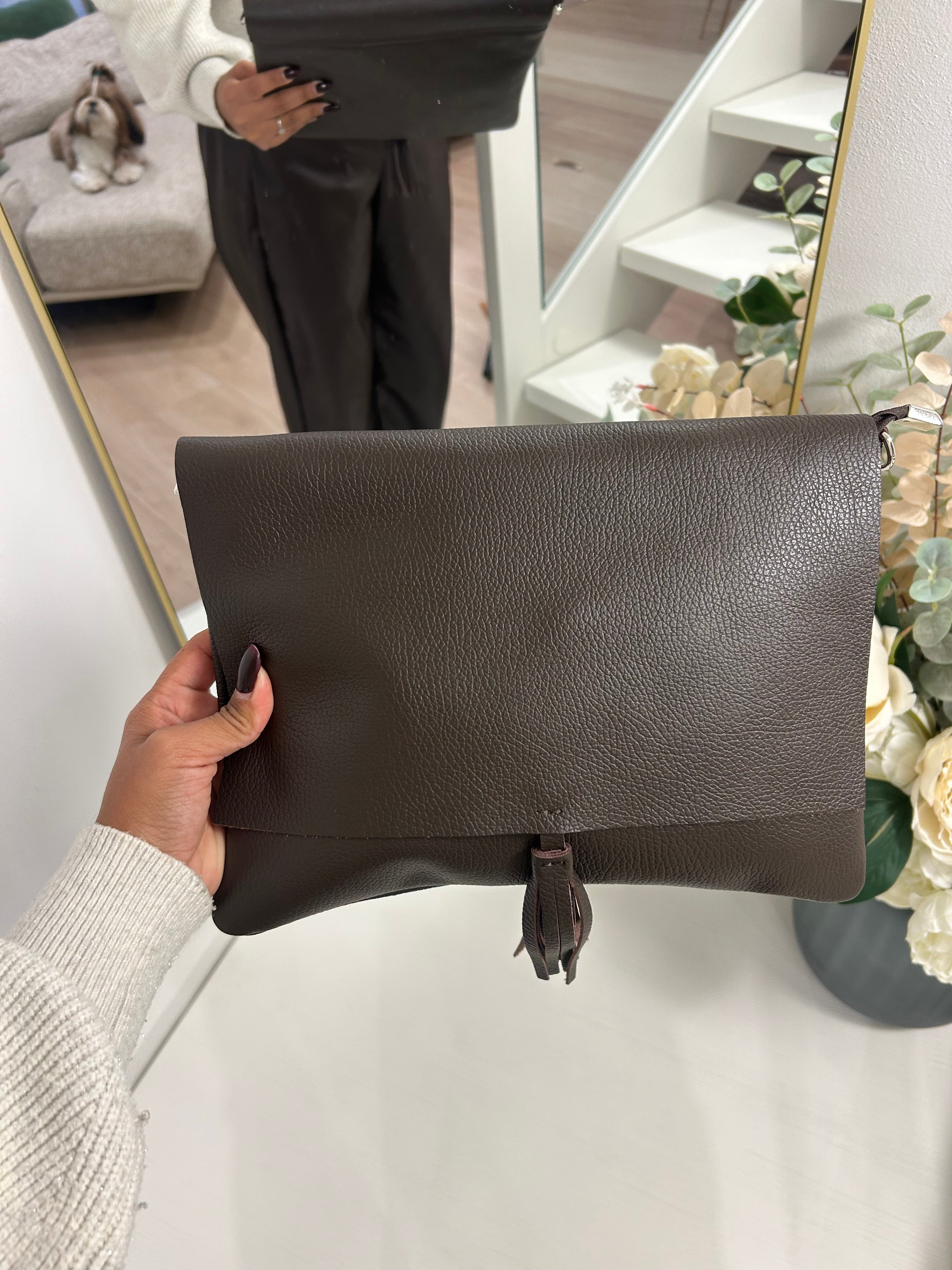 Bustina Flora con tracolla regolabile