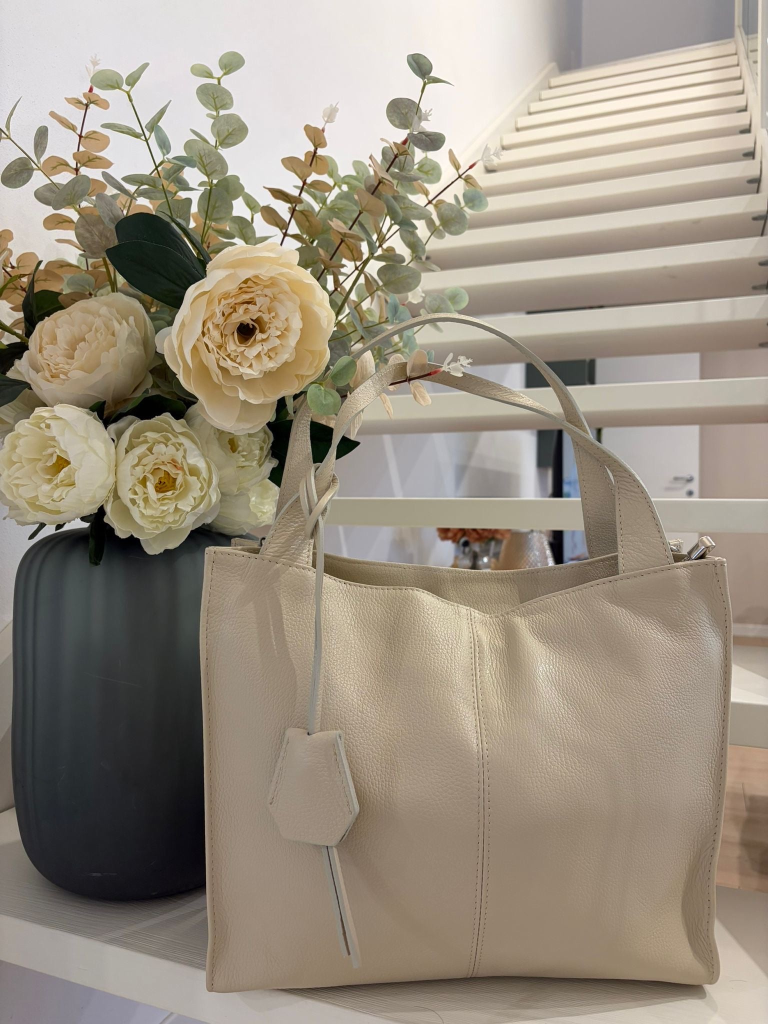 Borsa shopper FRANCESCA con tracolla removibile