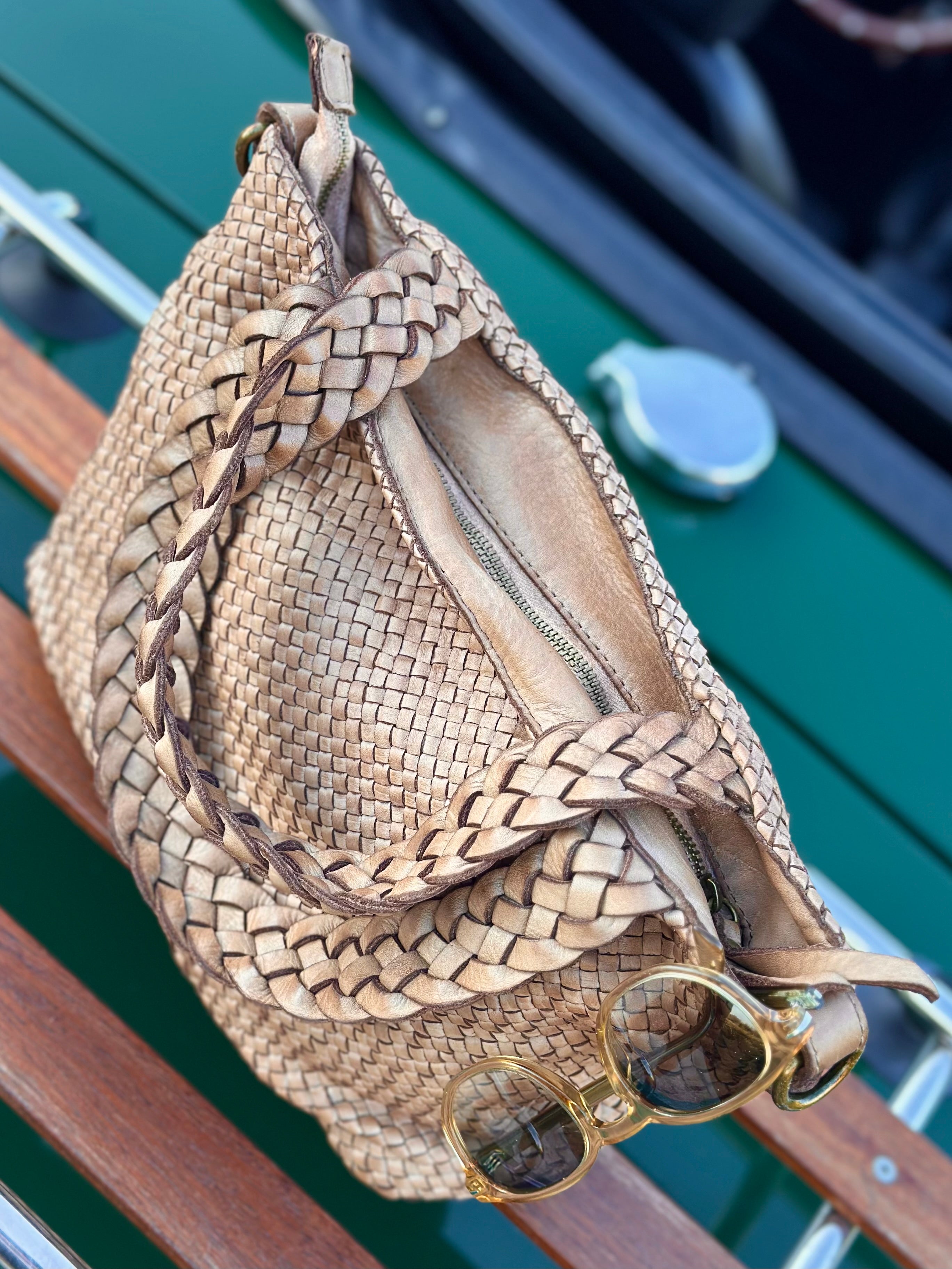 Borsa Susanna intrecciata e con tracolla removibile