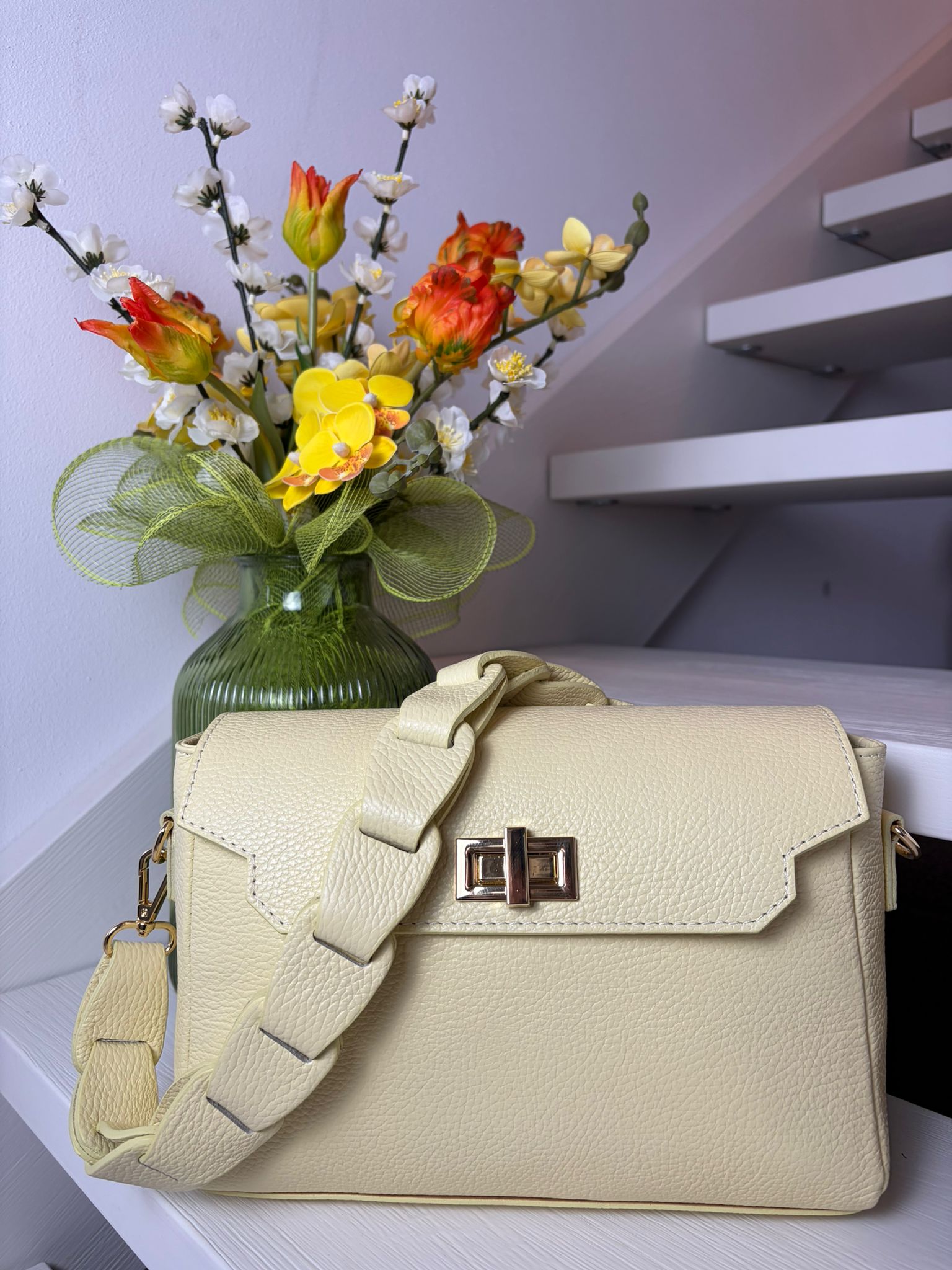 Borsa Rosy con tracolla regolabile