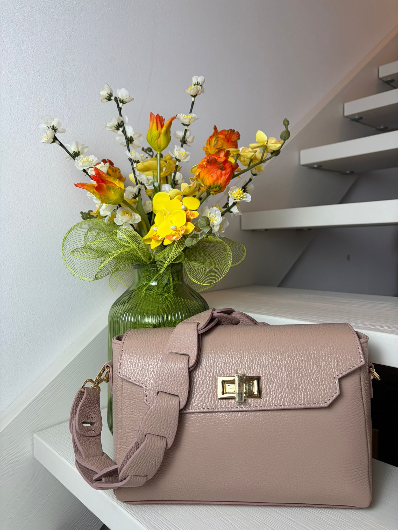 Borsa Rosy con tracolla regolabile