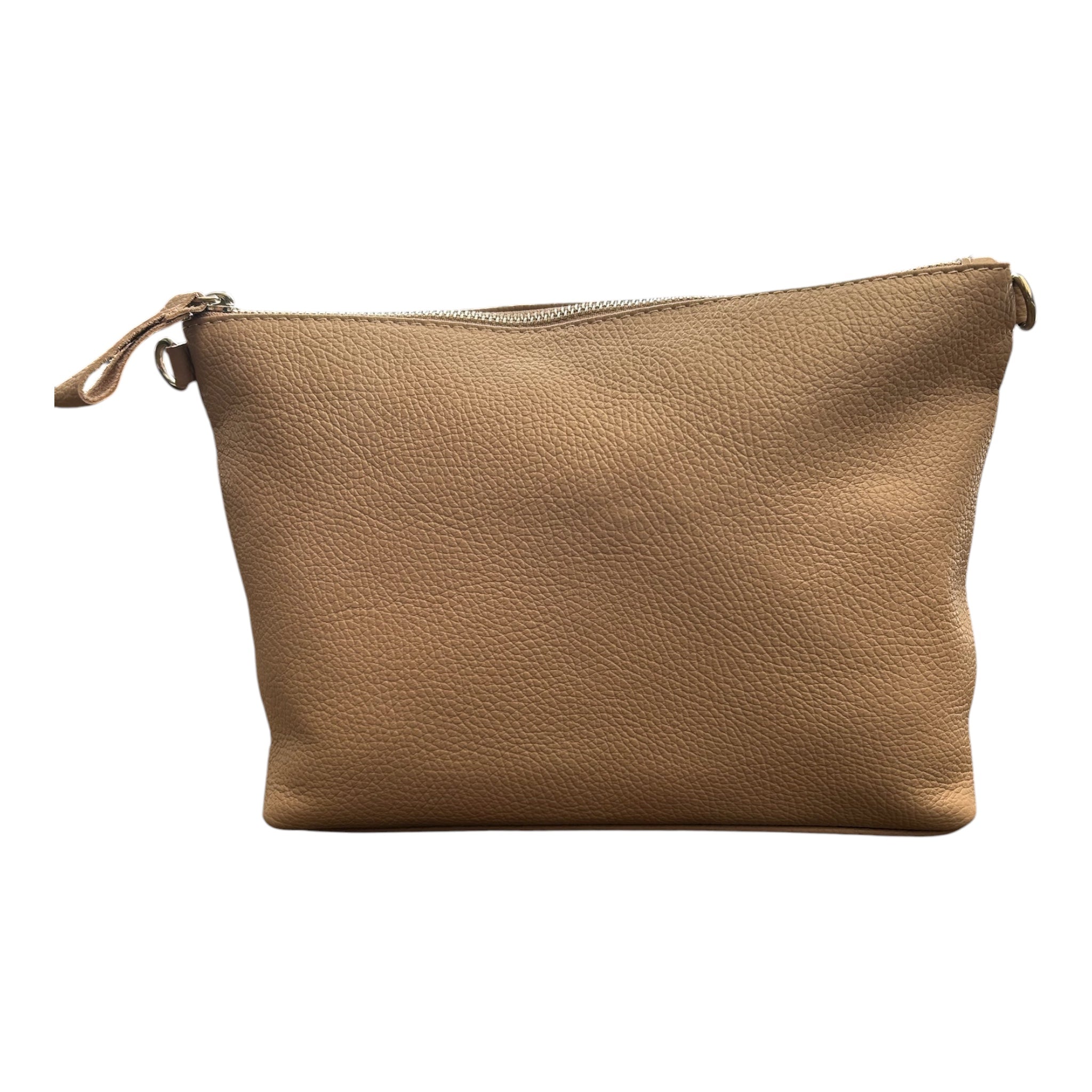 ALMA Tracolla- Organizer in pelle martellata e tracolla removibile